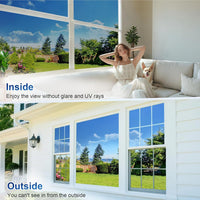 Lifetree One Way Clear Window Film Privacy : Heat Reflective Mirror Window Film Anti Glare, UV Window Tint Film Sun Blocker for Hom Office (Silver-silver, 75 * 200cm)