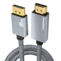AGFINEST 8K DisplayPort to HDMI Cable 2m â 8K@60Hz 4K@120Hz Nylon Braided