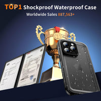 Cozycase for iPhone 13 Pro Max Waterproof Shockproof Case with Screen/Camera Protector - Unbreakable/Heavy Duty/Front and Back Coverã360 Full Body ProtectiveãUnderwater Dustproof Antishock Hard Bumper