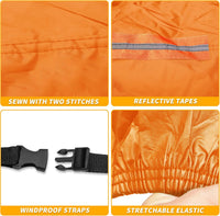 Universal Truck Cover Waterproof Aluminum Full Exterior Left Side Zipper Ã¢ÂÂ Orange 221-228in