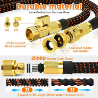 Expandable Garden Hose Flexible Retractable 10âFunction Spray â 50ft