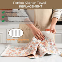 Kitchen Tea Towel Absorbent Quick-Drying Cotton Single