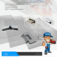 Cooker Hood Filter Replacement 300X240mm, 4-Layer Aluminum Mesh Hood Vent Filter, HR Huare Technology Aluminum Range Hood Grease Filters,2Pack