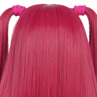 Girls Long Pink Double Ponytail Anime Cosplay Wig Heat-Resistant â Pink