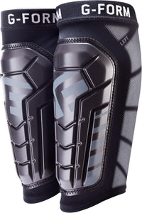 G-Form Pro-S Vento Football Shin Guard - Football Shin Guard Sleeves - Black, Youth Large/X-Large