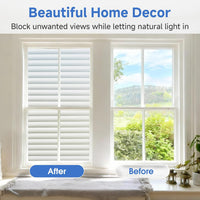 Privacy Window Film Frosted Stripe Static Cling UV Protection â 75x200cm