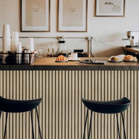 Abyssaly Wood Effect Vinyl Wrap Self Adhesive Wallpaper, Brown Wood Slats Sticky Back Plastic for Furniture, Removable Peel and Stick Wallpaper, Wood Panel for Walls, Kitchen, DIY 60cmX500cm
