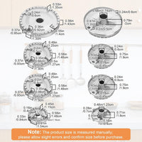 EEEKit Oven Gas Hob Burner Crown Cap Set 8PCS Replacement Parts â Large, Medium, Small