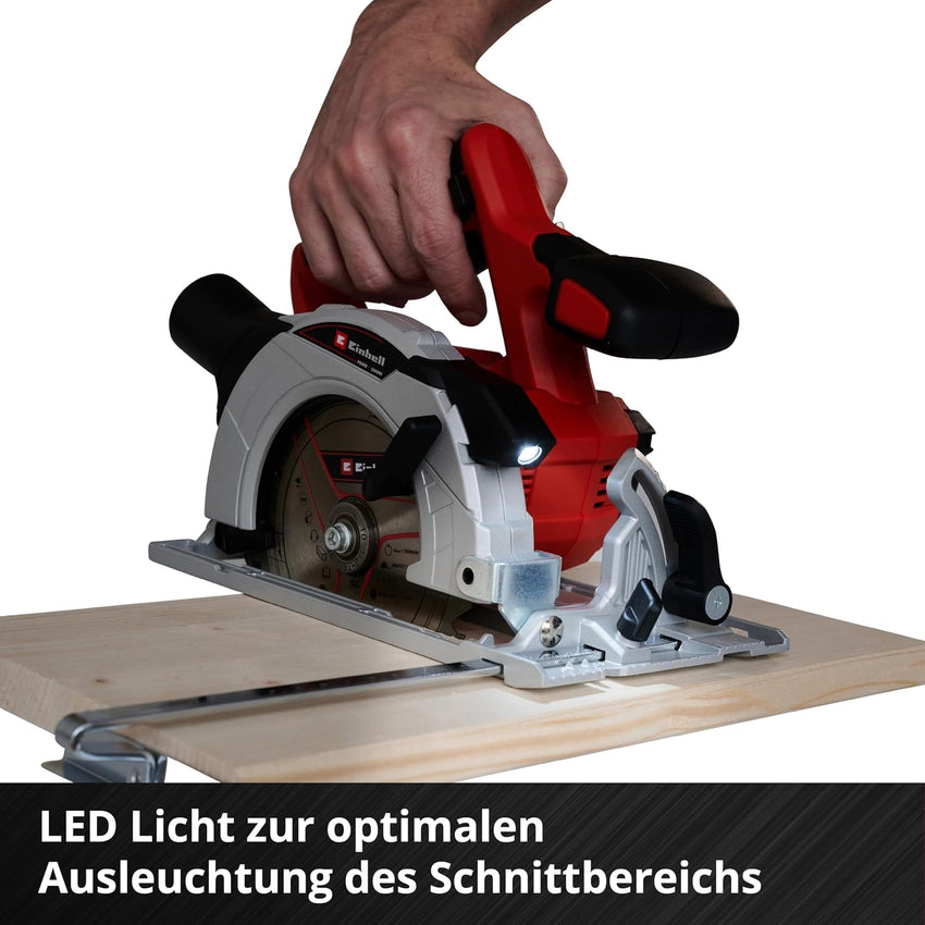 Einhell Cordless Circular Saw 18V Power X-Change 150mm Tool-Free LED Dust Extraction Body Only, no battery included