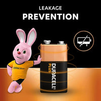 Duracell Plus 9V Batteries (2 Pack) - Alkaline - 100% Life Guaranteed - Reliability For Everyday Devices - 0% Plastic Packaging - 5-Year Storage - 6LR61 MN1604