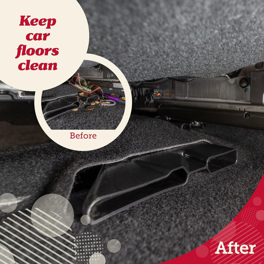 Lusso Gear 2 in 1 Car Seat Gap Organizer | Universal Fit | Storage Pockets Adjust | 2 Set Car Seat Crevice Storage Box | Helps Reduce Distracted Driving & Holds Phone Money Cards Keys Remote