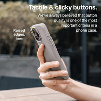 TineeOwl for iPhone 16 Pro Magnetic Case, [Covered Camera Control Button], Compatible with MagSafe, TPU, Minimalist, Slim/Thin, Grippy - Dune Series (Stone, iPhone 16 Pro)