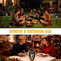 Bluetooth Outdoor Speakers Waterproof Auto-Pairing 24H Playtime LED Lights