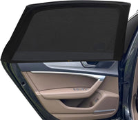 Car Window Shades for Baby Stretchable Breathable Sun Protection - Pack of 2