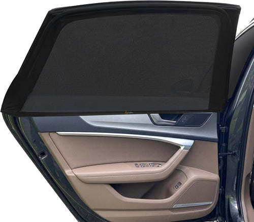 Car Window Shades for Baby Stretchable Breathable Sun Protection - Pack of 2