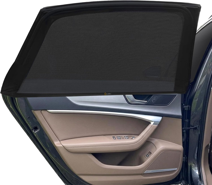 Car Window Shades for Baby Stretchable Breathable Sun Protection - Pack of 2