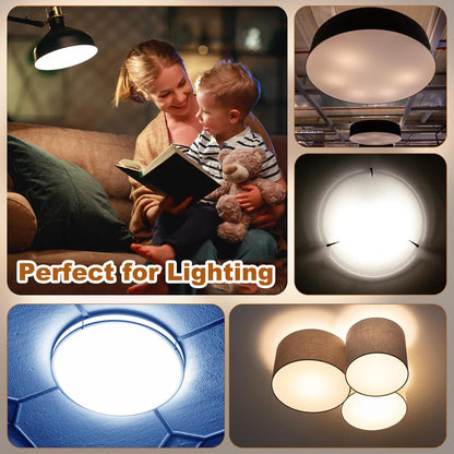 PATIKIL 15" Diameter Lampshade Diffuser, 2.7mm Thick Round Diffuser Sheet for Drum Lampshades, Pendants Light, DIY Light Shield, Translucent White