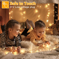 Ollny 100m 1000 LED Outdoor Christmas Lights with Remote/Timer â Cool White
