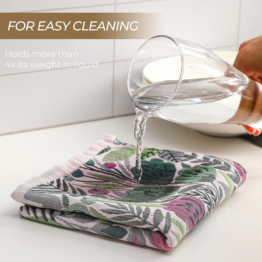 Kitchen Tea Towel Absorbent Quick-Drying Cotton Single