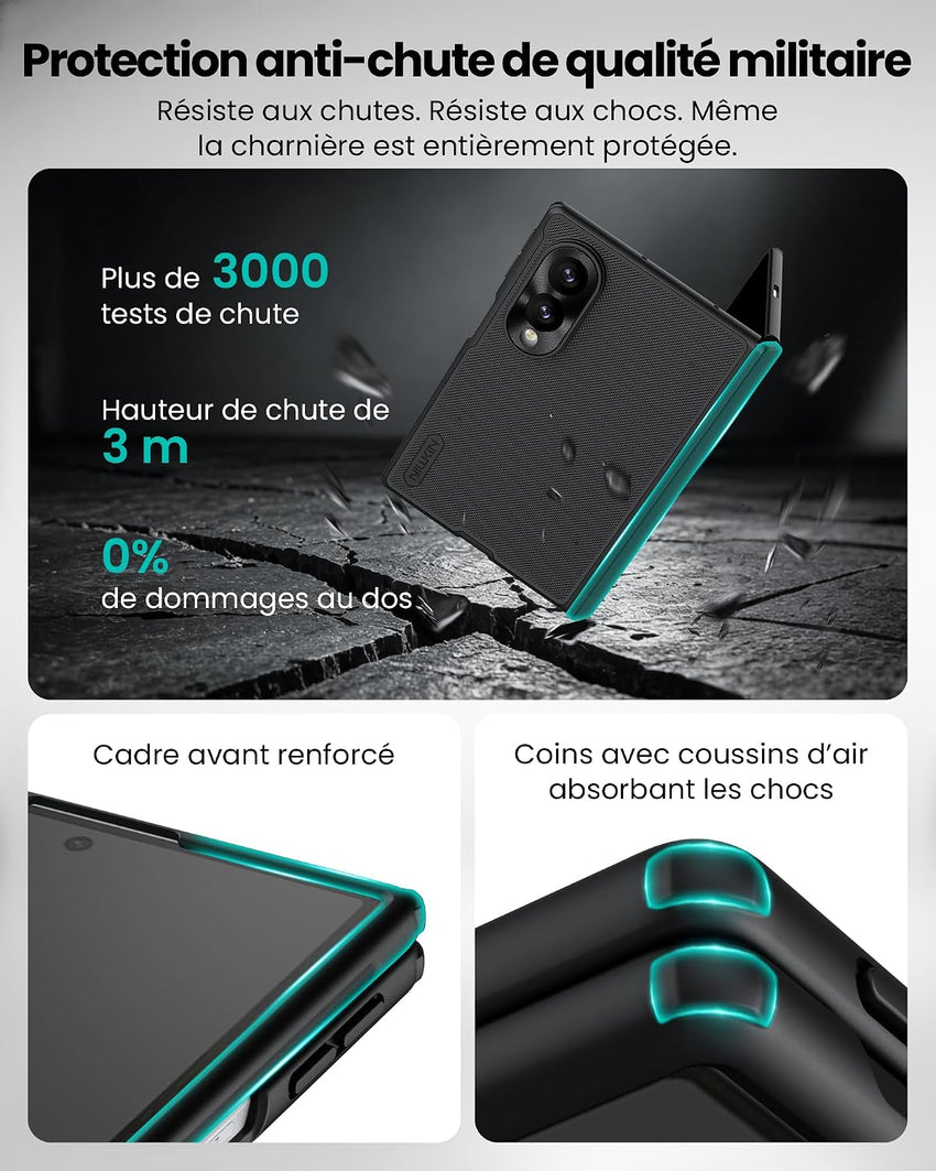 Samsung Galaxy Z Fold 8 Protective Case MagSafe Hinge Protection Shockproof Black