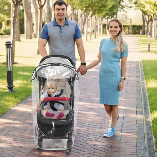 Universal Rain Cover for Pushchair,Pram Rain Cover,Rain Cover for Pram,Travel Weather Shield for Windproof, Waterproof, Protect from Sun Dust Snow