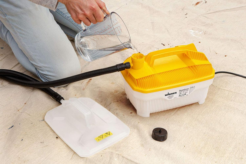 WAGNER Steam Wallpaper Stripper SteamForce, 4 L Capacity, Steaming Time Max. 70 Min, 3,7 M Hose, 2.000 W, 230 V