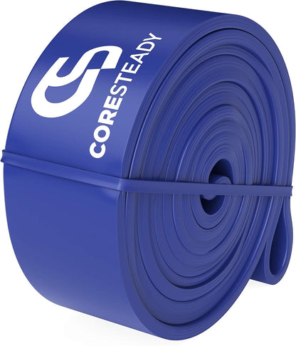 Coresteady Pull Up Bands & Resistance Bands - Rubber Heavy Duty Elastic Loop Band for Men & Women - Build Fit Power & Muscle - Training, Fitness Assist Pull Ups & Gym Exercise - Blue, 30-80kg