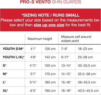 G-Form Pro-S Vento Football Shin Guard - Football Shin Guard Sleeves - Black, Youth Large/X-Large