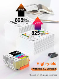 912XL Ink cartridges 4-Pack Replacement for HP 912XL Ink Cartridges Multipack 912 for HP OfficeJet 8010 8012 8014 8015 8017 OfficeJet Pro 8020 8024 8023 8025 (Black Cyan Magenta Yellow)