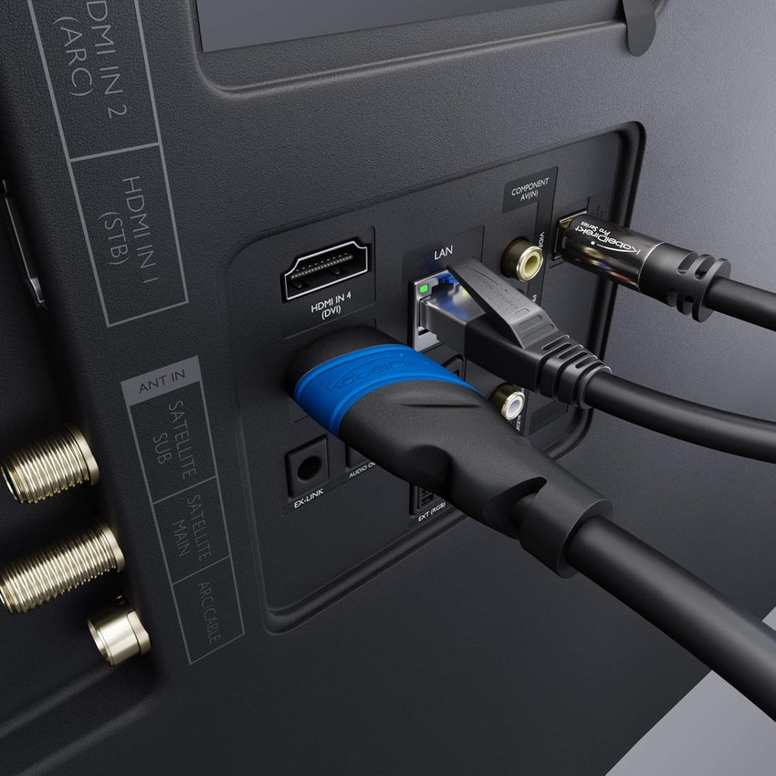 KabelDirekt - 8K / 4K HDMI Cable - 2x 4m & More HDMI Cables (0.15m-22.5m) - German-Engineered HDMI Lead - Supports 10K/8K@60Hz/4K@120Hz - HDMI Cable for HDTV, PC, PS5, Xbox, Switch
