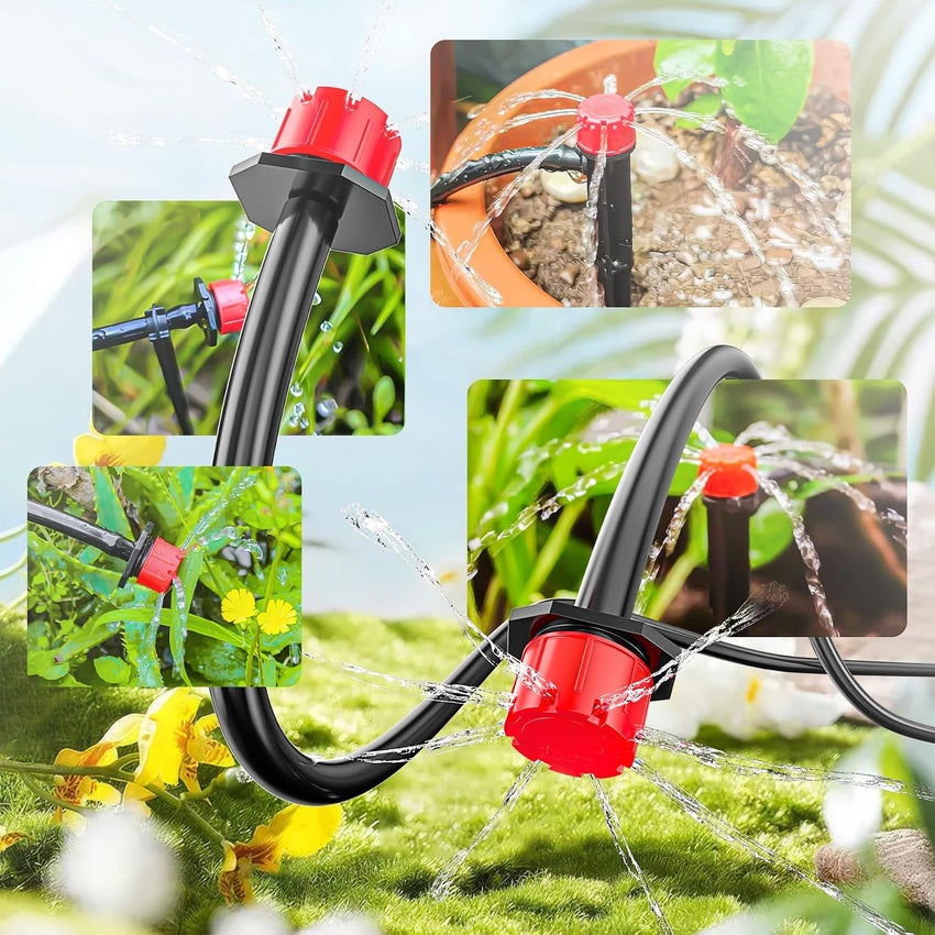 315 Pcs Garden Irrigation System Kit with 60m & 15m Pipes Automatic Drip System