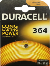 Duracell SR621SW 364 - SR60 - RW320 1.5V Silver Oxide Battery