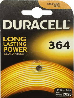 Duracell SR621SW 364 - SR60 - RW320 1.5V Silver Oxide Battery