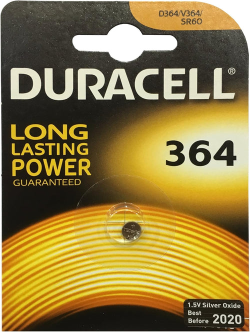Duracell SR621SW 364 - SR60 - RW320 1.5V Silver Oxide Battery