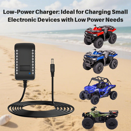 12V Charger for Ride on Car, 1.5M 12V 1ABattery Charger Adapter for Kids Electric Ride on Car SUV Motorcycle ATV Ride Ons Accessories, Sports Car, Quad Bike Jeeps, Electric Baby Carriage Ride Toy