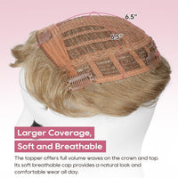 Hair Topper Synthetic Wiglet for Thinning Hair â Dark Blonde