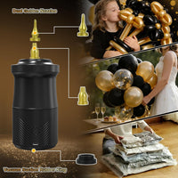 Electric Balloon Pump Rechargeable Type-C 2000mAh 3 Nozzles Inflate & Vacuum Portable