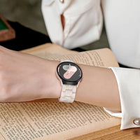 Compatible with Samsung Galaxy Watch 7/6/5/4 40mm 44mm, Watch FE 40mm, Samsung Galaxy Watch 5 Pro, Watch 6 Classic 43/47mm Strap, Light Resin Strap for Samsung Watch 4 Classic/Active 2
