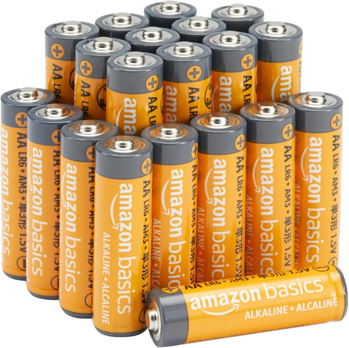 Amazon Basics 16-Pack AA Alkaline Batteries, 1.5 Volt, 10-Year Leak-Free Shelf Life, for Everyday and Household Devices