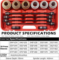 DAYUAN YT-1097 Universal Press and Pull Sleeve Remove Install Bushes Bearings Garage Tool Kit,black