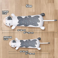 Mewaii 25in Long Cow Plush Pillows Stuffed Animals Squishy Pillows - Plushie Lying Cow Sleeping Hugging Plush Pillow Soft Toys for Kids