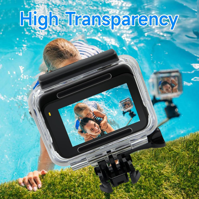 SHOOT Waterproof Housing Case for Insta 360 Ace Pro 1 | Diving Protective Underwater Shell with Quick Release Bracket & Thumbscrew Accessories