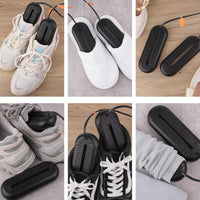 Electric Shoe Dryer, Boots Dryer with Controller, Heated Shoe Warmer 3/6/9 Hours Auto Off Timer Silent Drying for Shoes, Gloves, Socks (Standard UK Plug)
