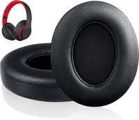 Link Dream Beats Studio 2.0/3 Replacement Earpads, Memory Foam Ear Cushions for Beats Headphones (Black, Gray Faux Leather)