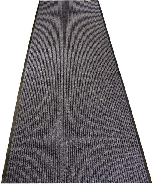 Nisorpa Carpet Runners for Hallways 90x300cm Hallway Runner with Non Slip Back Dirt Stopper Extra Long Hall Runner Washable Runner Mat for Home office Kitchen Gray