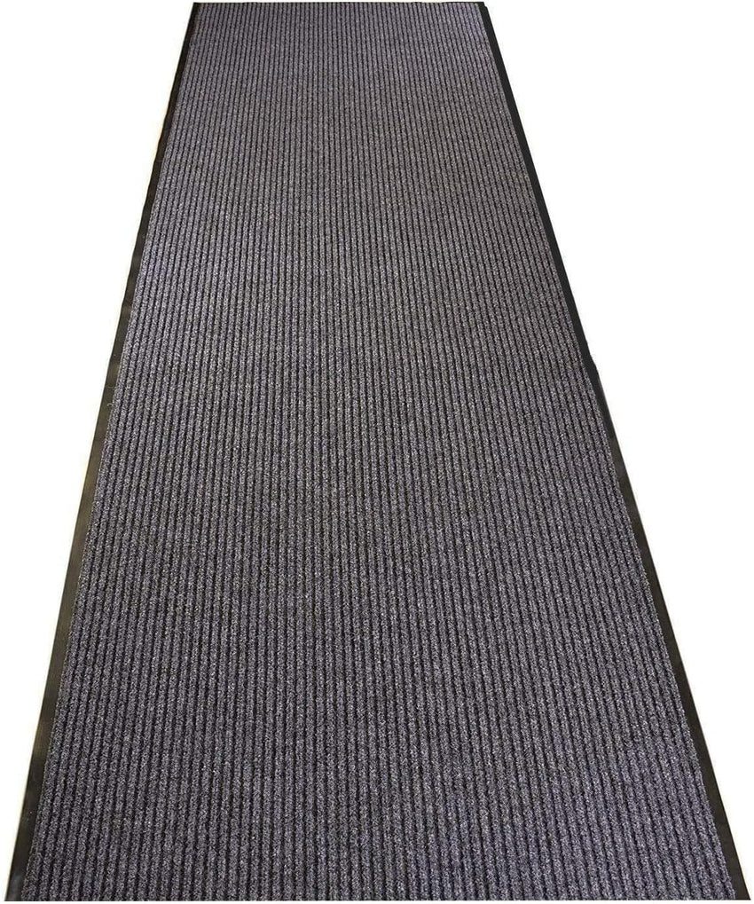 Nisorpa Carpet Runners for Hallways 90x300cm Hallway Runner with Non Slip Back Dirt Stopper Extra Long Hall Runner Washable Runner Mat for Home office Kitchen Gray