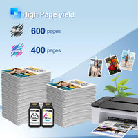 540XL 541XL Twin Pack Replacement for Canon 540 and 541 Ink Cartridges PG-540XL Black CL-541XL Colour Printer ink 540 541 XL, Compatible with Canon Pixma TS5150 TS5151 Ink Cartridges, MG3650S printer