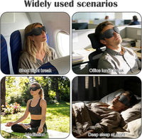 3D Contoured Sleep Mask Zero Pressure Blackout Adjustable