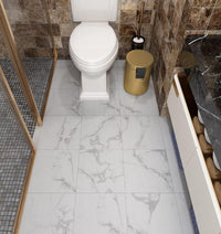 Self-Adhesive Vinyl Floor Tiles 30x30cm 32pcs Grey White Marble Ã¢ÂÂ 32pc
