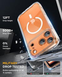 Magnetic Case for iPhone 17 Pro Built-in Glass Screen Protector â Clear 6.3-inch